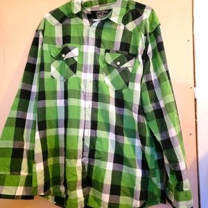 Straight Faded Plaid Tee